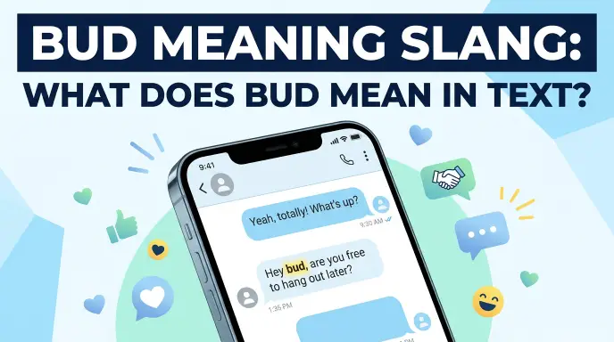 bud meaning slang