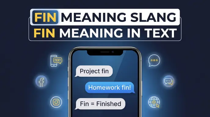 fin meaning slang