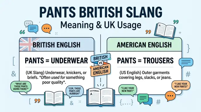 pants british slang