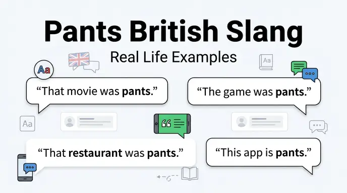 Real Life Examples of Pants British Slang
