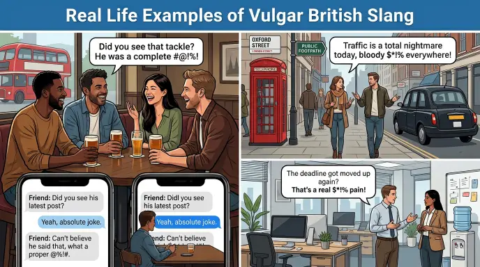 Real Life Examples of Vulgar British Slang