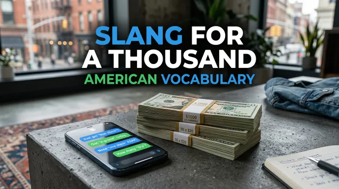 slang for a thousand dollars