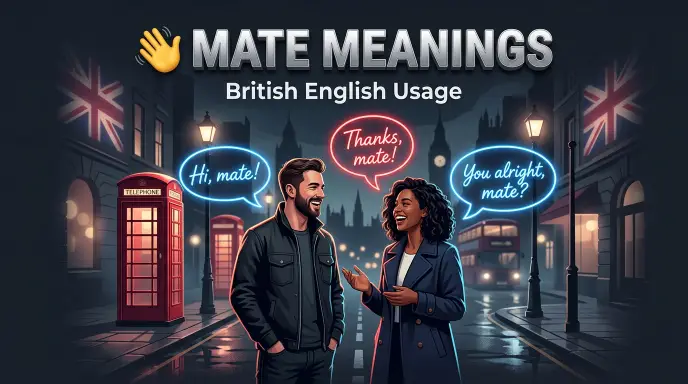The Main Meanings of Mate in British English