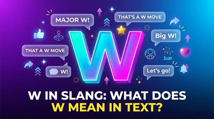 w in slang
