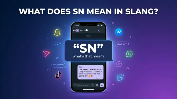 what does sn mean in slang