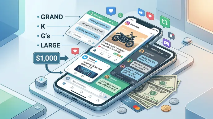 Where Is Slang for $1,000 Commonly Used?