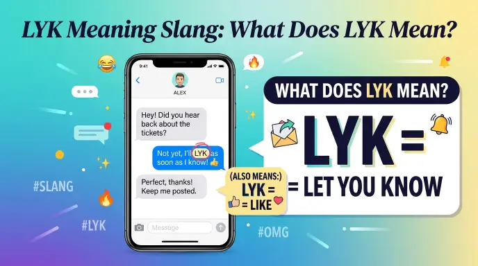 lyk meaning slang