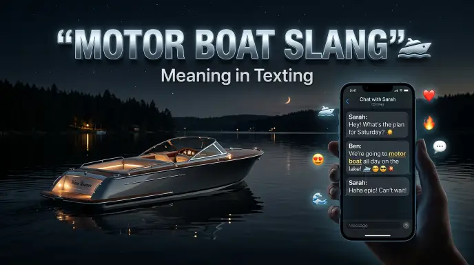 motor boat slang
